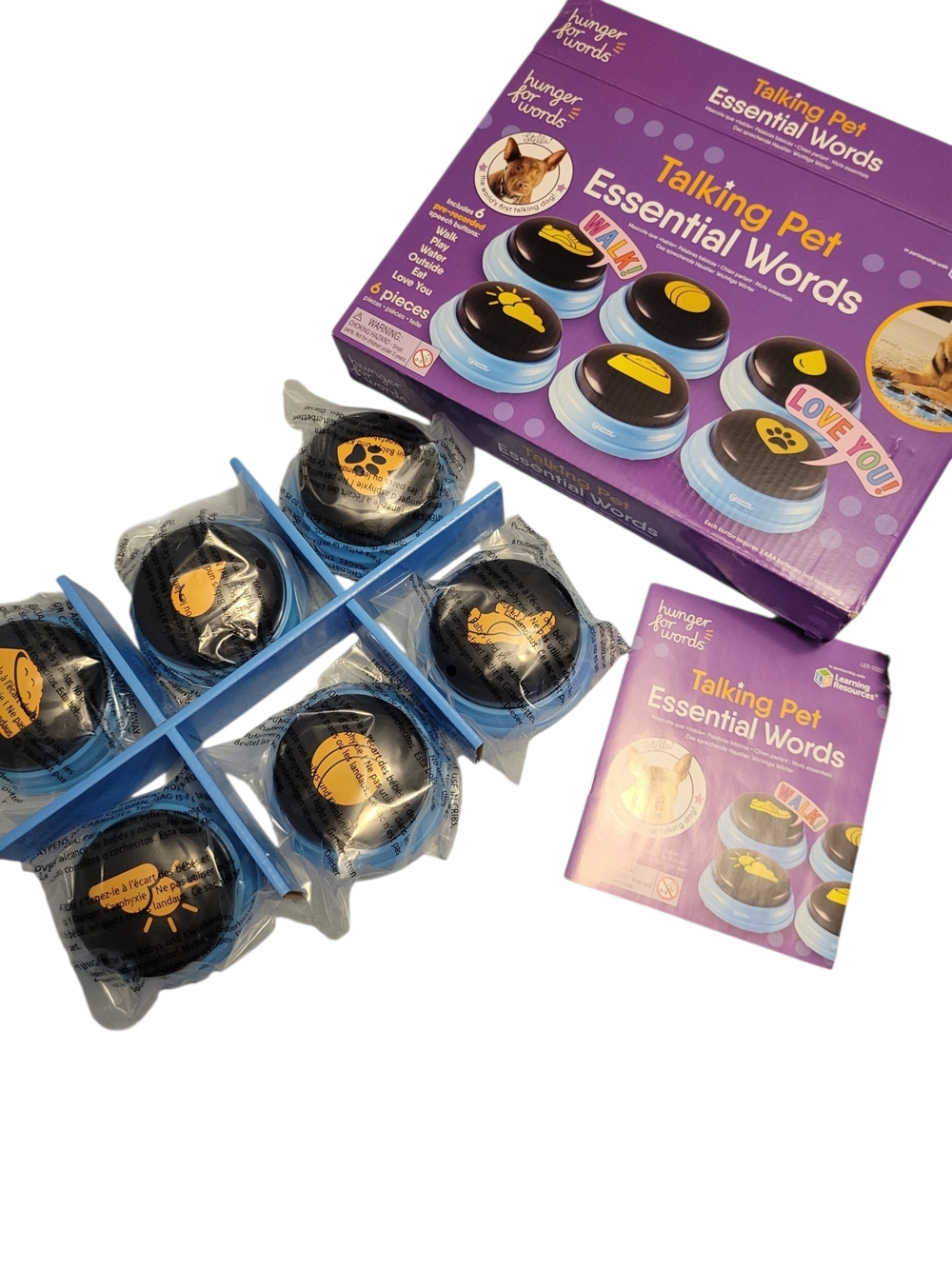 Learning Resources Hunger For Words Talking Pets Interactive Brain Game For Dogs